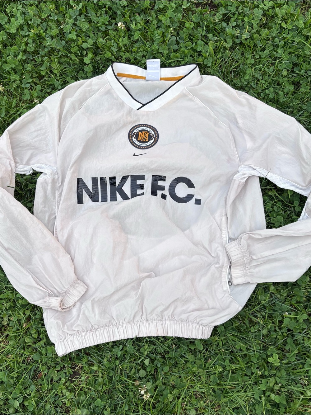 Nike F.C. Men's Cream Pullover Sweater